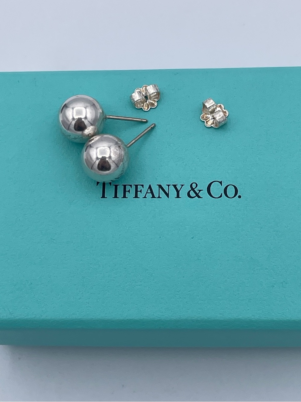 Tiffany & Co. Sterling Silver Hardwear Ball Stud Earrings 10mm 925 Earrings